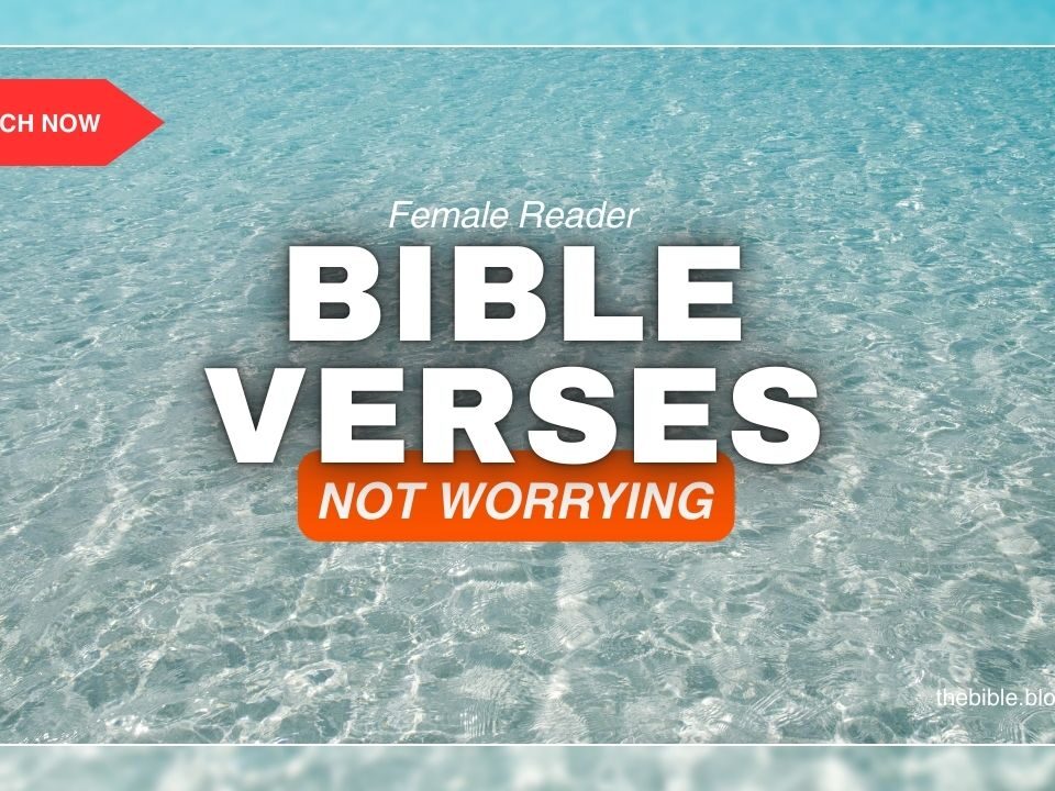 Bible Verses About Not Worrying – Let Go and Trust