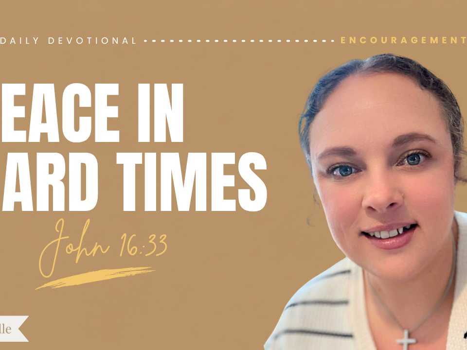 Daily Devotional God’s Peace in Troubled Times