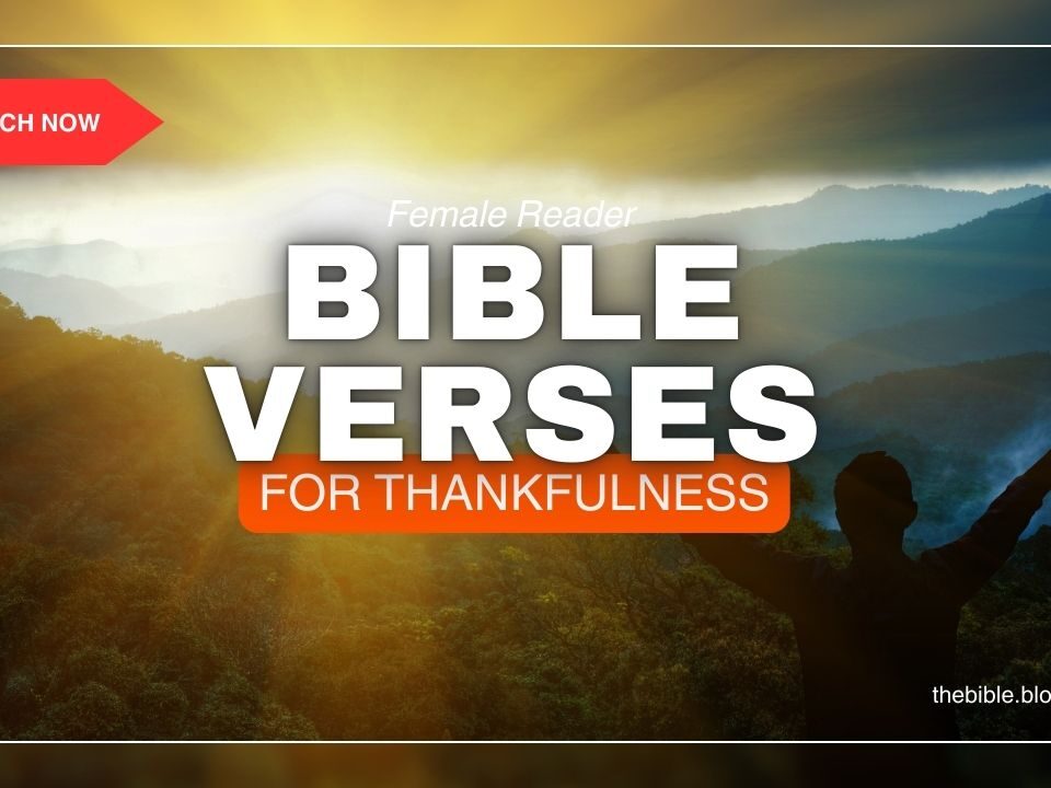 Bible Verses For Thankfulness