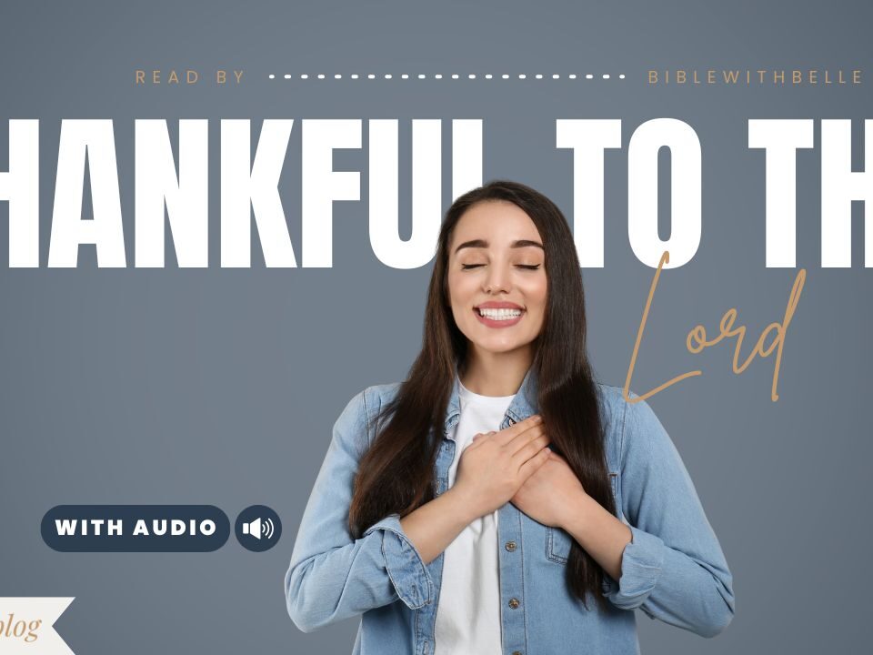 Bible Verses About Thankfulness To God
