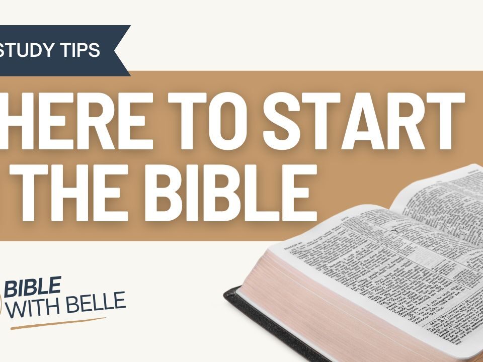 Where to Start in the Bible