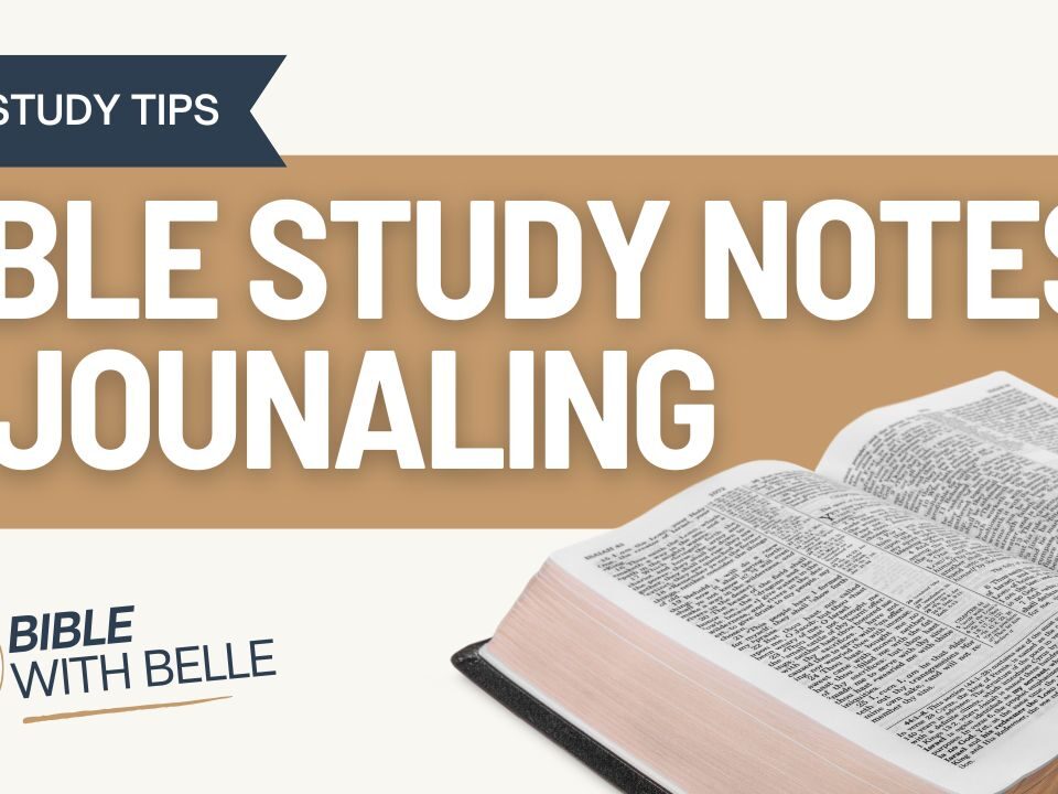How to Take Notes & Journal Your Bible Reading
